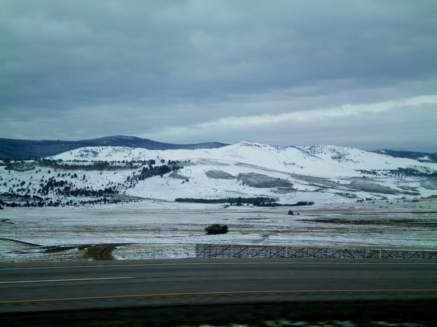 Snow in Wyoming :)